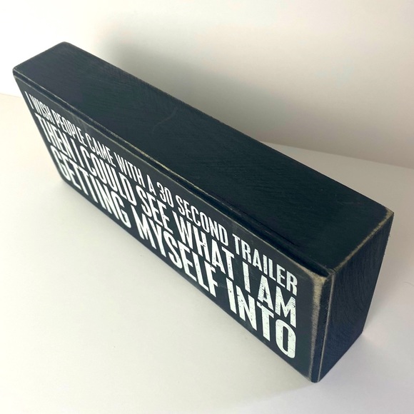 ❗️LAST ONE❗️Primitives By Kathy Wood Block Sign - See What I’m Getting Into NEW! - Picture 3 of 8